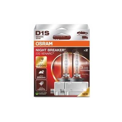OSRAM D1S 35W XENARC® NIGHT BREAKER® LASER +220% 3 year guarantee* 2 pcs - 66140XN2-2HB