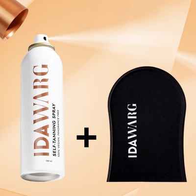 IDA WARG Автобронзиращ Сет за тяло IDA WARG Self-Tanning Body Spray & Applicator Mitt