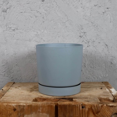 PROSPERPLAST Kvetináč TUBO 17,8cm svetlo sivý