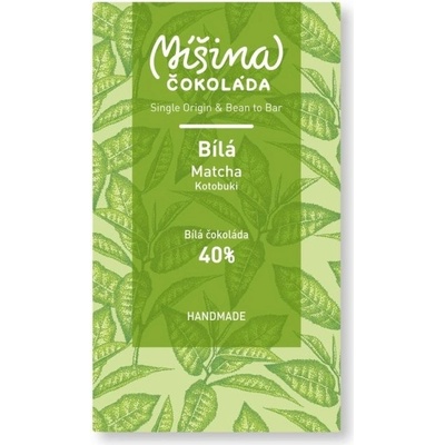 Míšina čokoláda bílá 40% se zeleným čajem MATCHA 50 g