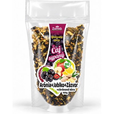 Zamio sypaný ovocný čaj BIO Arónia BIO Jablko Zázvor Citrónová kôra 150 g