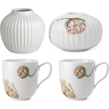 Kähler Ваза и свещник Hammershøi с 2 чаши 4 части (25323)