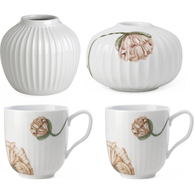 Kähler Ваза и свещник Hammershøi с 2 чаши 4 части (25323)