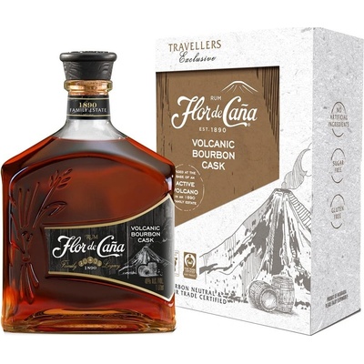 Flor de Cana Volcanic Bourbon Cask 40% 1 l (karton)