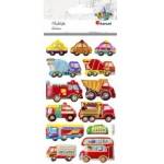 TITANUM Convex stickers soft vehicles mix 13pcs