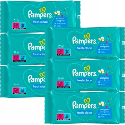 Pampers Vlhčené ubrousky XXL Fresh Clean 80 ks