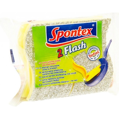 Spontex Flash houbička na teflon 2 ks – Zboží Dáma
