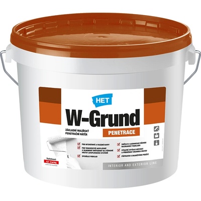 HET W-Grund 1kg - biela penetrácia