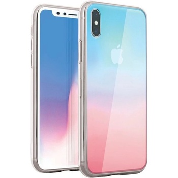 Pouzdro Uniq Hybrid iPhone XS/X Glaze Ombre - Pastel Dreams růžové