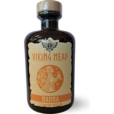 Hřebečská medovina Viking Mead Nanna Lemon Balm klášterní 0,5 l
