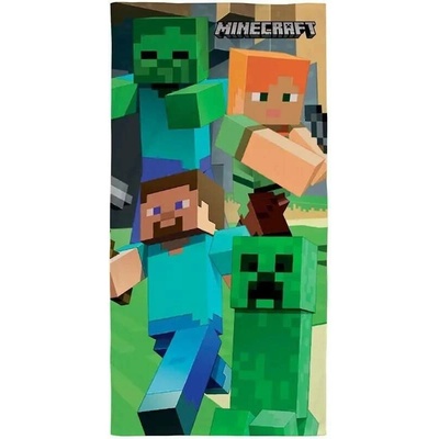 Cerda Osuška Minecraft zelená 70 x 140 cm