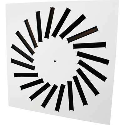 Dalap Vírivý anemostat štvorcový AM 293x293 mm / 12 lamiel