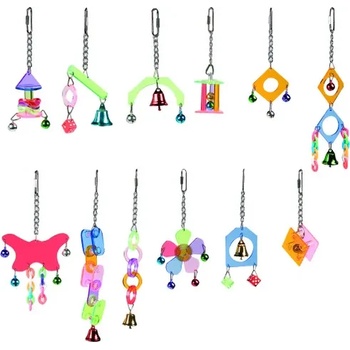 Flamingo - Играчки за клетка на птици, различни модели, +/- 3 x 3 x 14 см