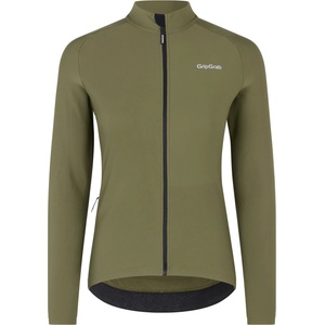GripGrab Дамска фланелка с дълъг ръкав за колоездене GripGrab Women's PACR Thermal Long Sleeve Jersey Cycling jersey - Olive Green (156-2691-0312)