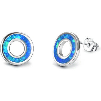 Olivie stříbrné opálové kruh 5601