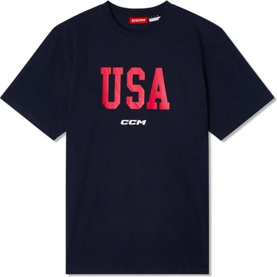 CCM pánské tričko Flag Tee Team USA navy