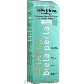 BIELA PERLA White & fresh moringa zubná pasta bieliaca 75 ml