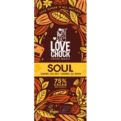 Lovechock Čokoláda karamel a mořská sůl 75% Bio 70 g