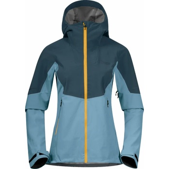 Bergans Senja Hybrid Softshell W Jacket Smoke Blue/Orion Blue/Light Golden Yellow S Ски яке (8705-25300-S)