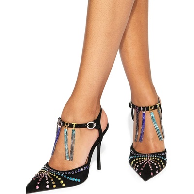 Kurt Geiger London Велурени обувки с тънък ток Kurt Geiger London Kurt Crystal Point (5382905209)