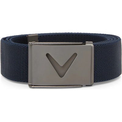 Callaway V-Logo Web pánský golfový pásek tmavě modrý