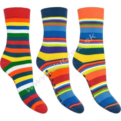 SOCKS4FUN Zimné ponožky W 3134 pruhy 3 k.3