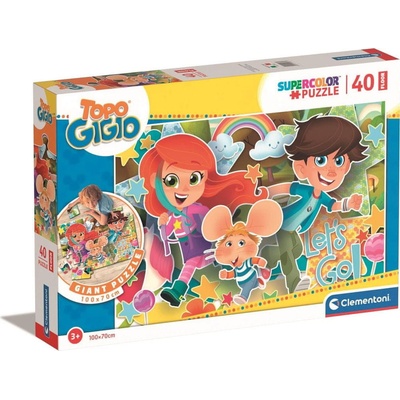 Clementoni Obrie podlahové Myšiak Gigio 40 dielov