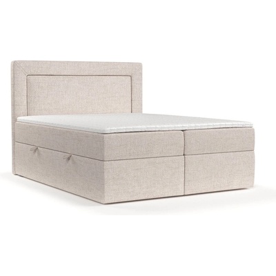 Maison de Reve Бежово боксспринг легло с място за съхранение 140x200 cm Imagine - Maison de Rêve (IMAGINE140_MDR_P0_NEV03_M13_NEV03_T16_L1)