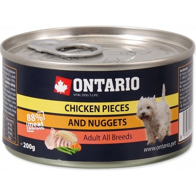 Ontario Cat kuřecí kousky a nugetky 200 g