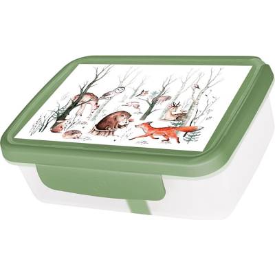 Zdravá Lahev Zdravá sváča komplet box lesné zvieratká 900 ml