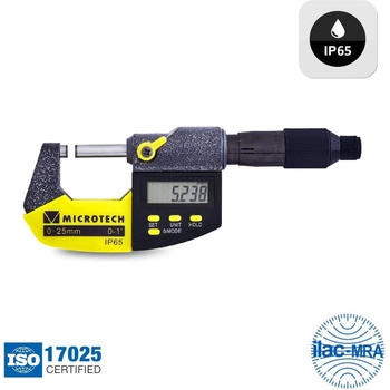 Microtech Electronic Дигитален микрометър Microtech PRECISION IP65, 110180514, 0-50 mm, 0.001 mm (110180514)
