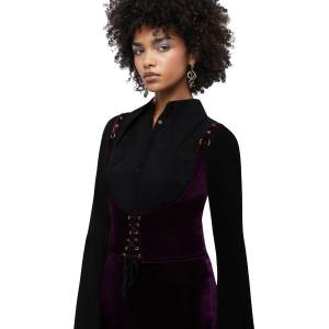 KILLSTAR дамски потник (топ) KILLSTAR - Night Petal Underbust - Purple - KSRA014157