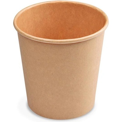 NONAME Papierové poháre hnedé kraft Ø 73 mm 200 ml.