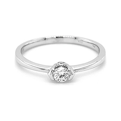 Beny Jewellery zlatý zásnubní s Diamantem 2011003