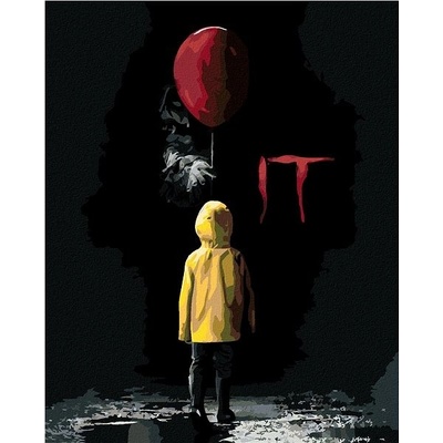 zuty Malování Podle Čísel Pennywise Nabízí Georgimu Balónek To 40 x 50 Cm Plátno Rám