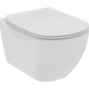 Ideal Standard Tesi - Окачена тоалетна чиния със седалка SoftClose, RimLS+, бяла T536001 (T536001)