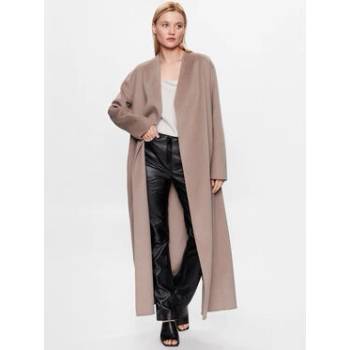 Calvin Klein vlnený kabát K20K205905 sivá