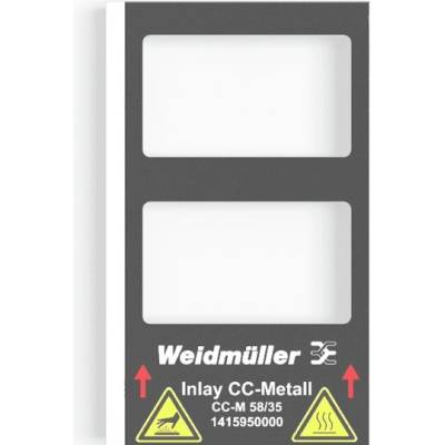 Vkládací štítky (značení zařízení) Weidmüller INLAY CC-M 58/35 (1415950000)