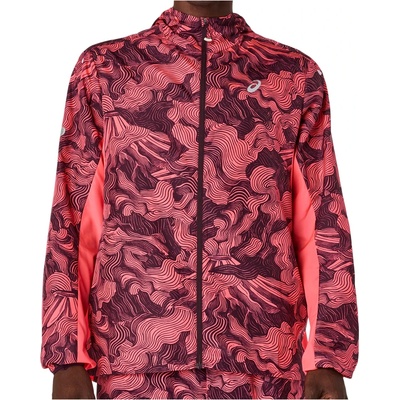 Asics Мъжко яке за бягане Asics Fujitrail Packable Jacket Running jacket - Blazing Coral / Dark Aubergine - размер XXL (028-0824-0316)