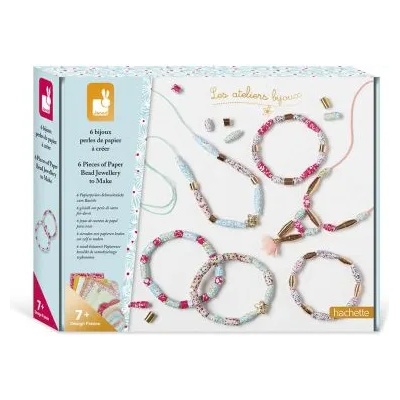 Janod - Творчески комплект за изработка на 6 хартиени бижута (J07934)