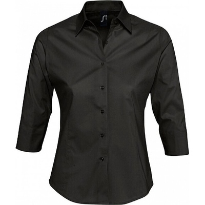 Sol's dámská strečová košile se 3/4 rukávy černá – Hledejceny.cz
