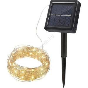 Solight WL919 - LED соларен декоративен гирлянд LED/3, 7V 800 mAh 22 m (SL1772)
