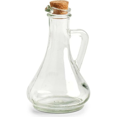 Zeller Skleněný dávkovač na olivový olej a ocet se zátkou 270 ml 19559 zlr transparentní