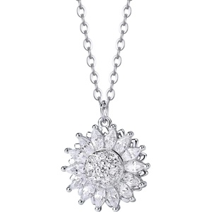 Silenti Jewelry Сребърно колие "Лъч