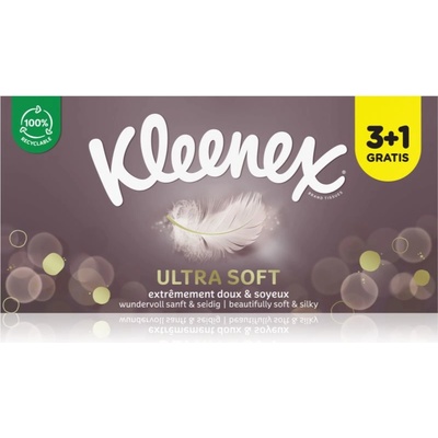Kleenex Ultra Soft Box хартиени кърпички 4x64 бр