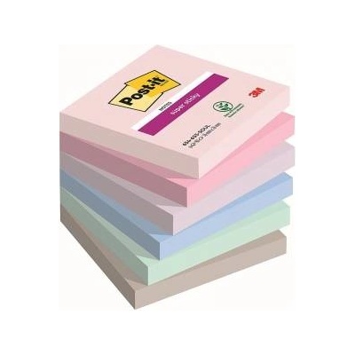 Post-it 3M Sticky Notes Post-it® Super Sticky, SOULFUL, 76x76mm, 6x90 cards