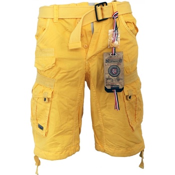 Geographical Norway nohavice pánske PANORAMIQUE MEN COLOR 063 bermudy kapsáče žltá