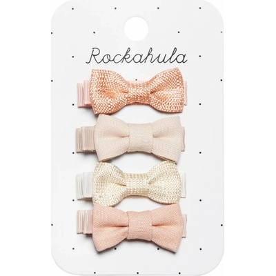 Klipové sponky do vlasov Rockahula Kids: Flora Linen Mini Bow