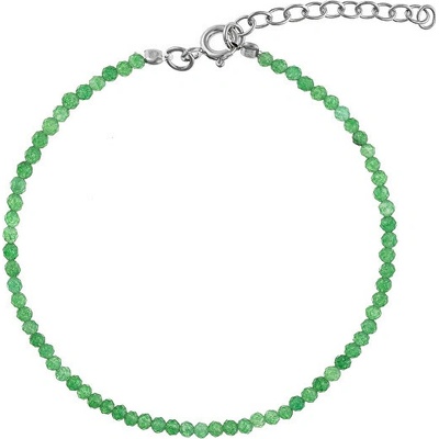 Again Jewelry korálkový náramek ze smaragdu AJKNR003