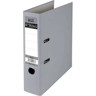 Класьор B2B Strong A4, 7.5 cm мет. кант Сив (B2B)